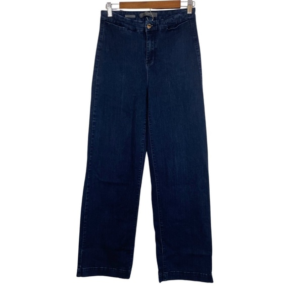 ❌SOLD Vintage Y2K 90s High Waisted Boho Wide Leg Trouser Jeans by The Limited 10 - Picture 1 of 7